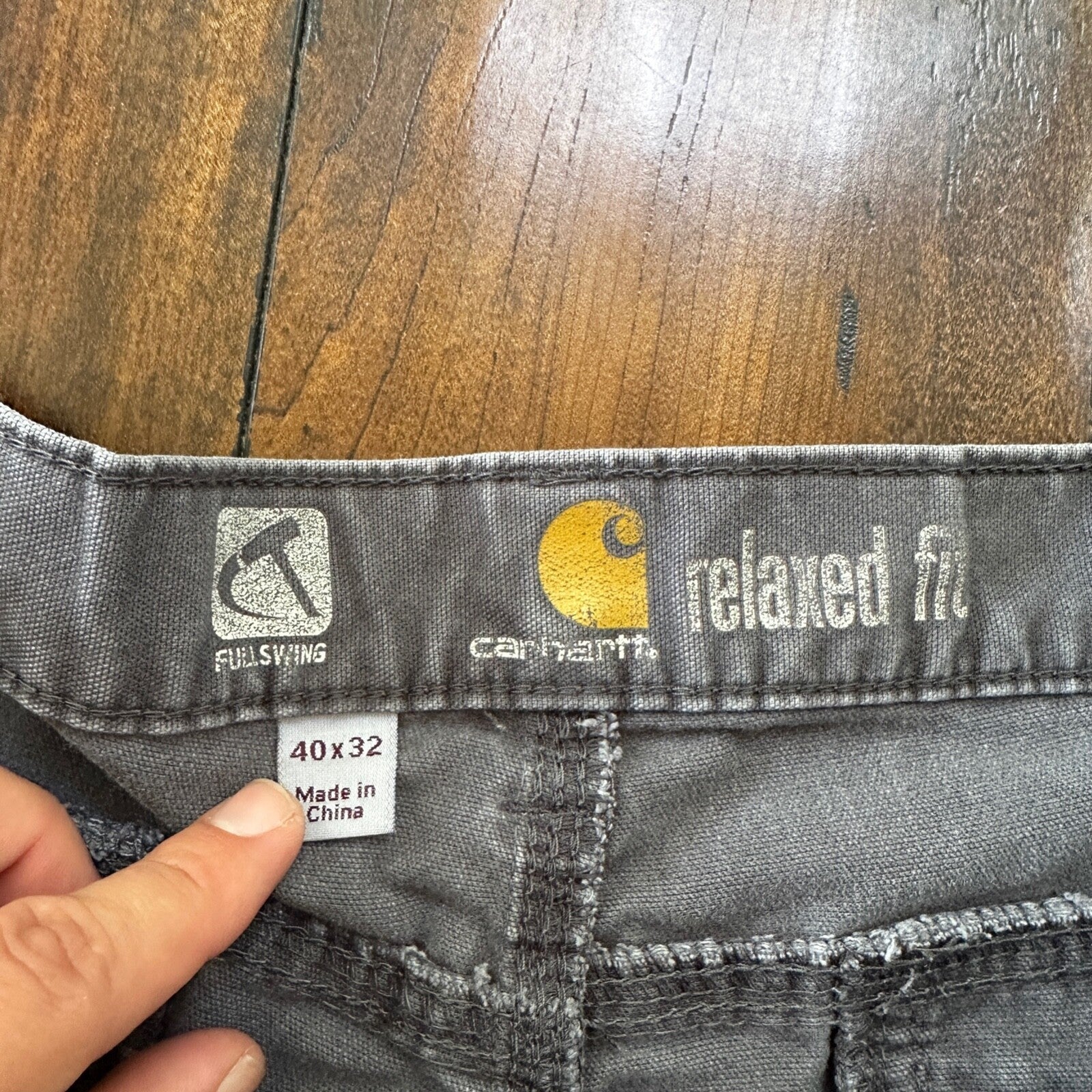 Carhartt Full Swing Cryder Dungaree 2.0 Pants Men's 40x32 Shadow 102812 029