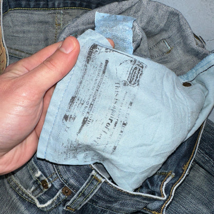 Levis 501 Vintage Y2K XX Straight Leg Jeans Blue Med Wash 33x30 Act 32x28