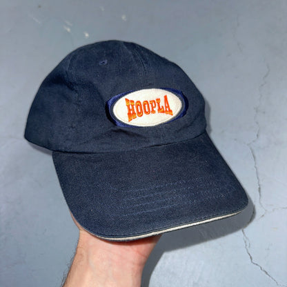 Hoopla Funny VTG Hat Cap Snapback Sponge Bob Navy Blue Sportsman Cool 90s