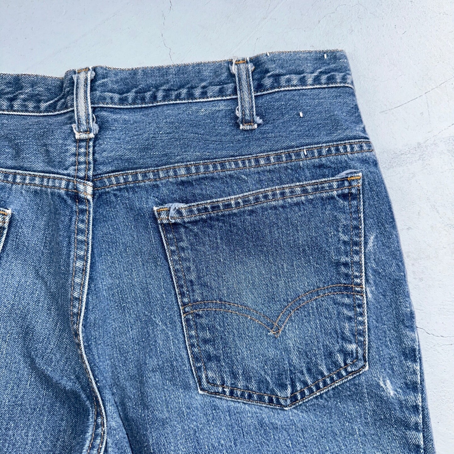 Levis 684 Vintage 70s USA Orange Tab Bootcut Flare Blue Bell Bottom Jeans 34x32
