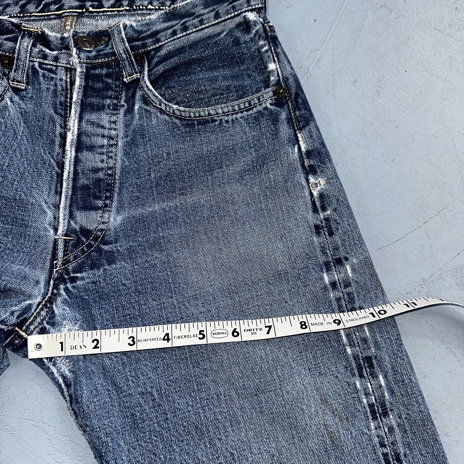 Levis 501 Big E Vintage 60s Redline Selvedge USA XX 1960s Jeans 66 Act 26x31