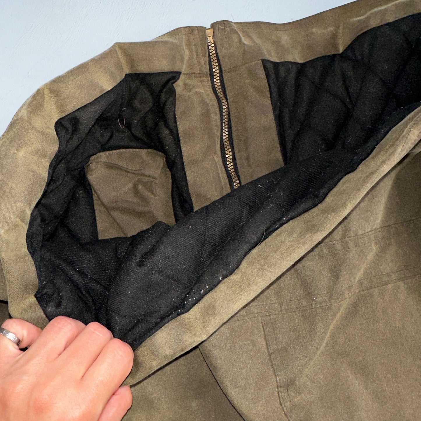 Outback Trading Waxed Canvas Fleece Lined Oilskin Jackhammer Jacket Mens XL