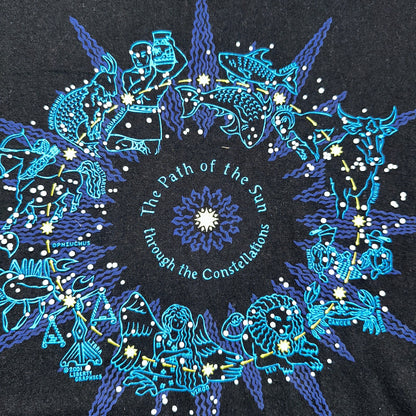 Constellations VTG T Shirt Animal Footprints Hippie Stoner Trippy Holistic Art