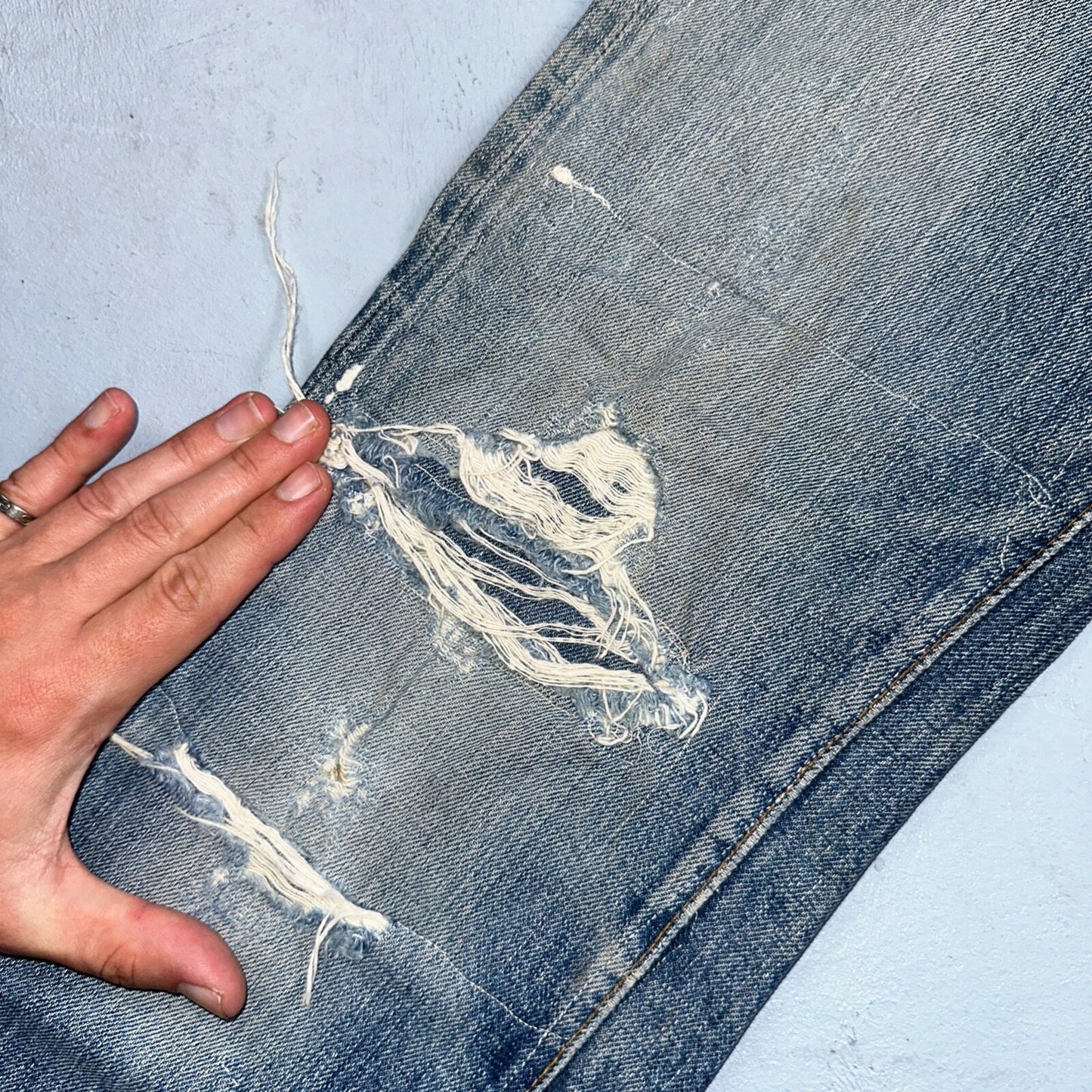 Levis 501 Big E Vintage 60s Redline Selvedge USA XX 1960s Jeans 66 Act 26x25