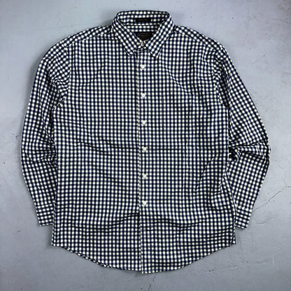 Pendleton Bridgeport Shirt Men's Size L Blue Lime Check Long Sleeve Button Down