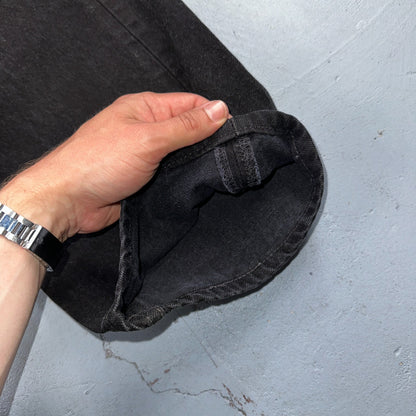 Levis 501 Vintage 90s USA XX Straight Leg Jeans Black Dark Wash 40x34 Act 36x33