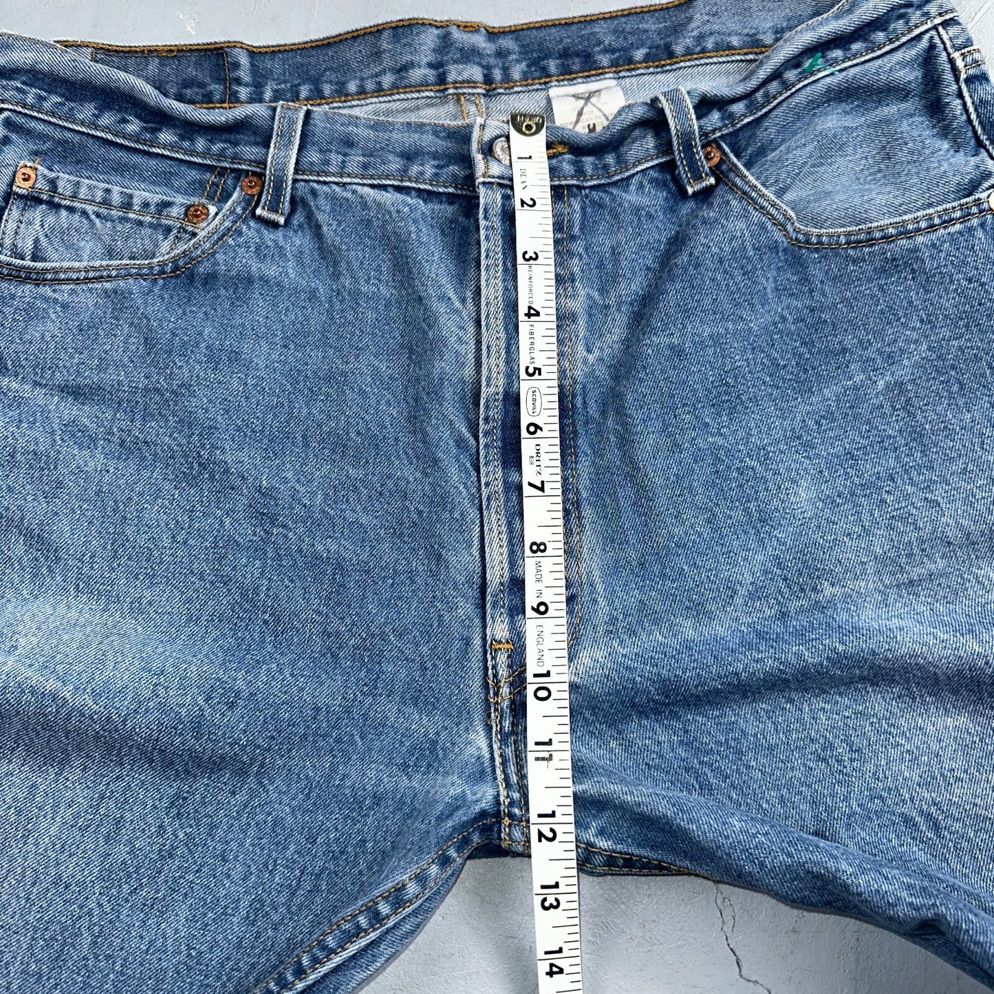 Levis 501 Vintage Y2K Mexico Straight Leg Jeans 38x32 90s Med Wash Act 36x28