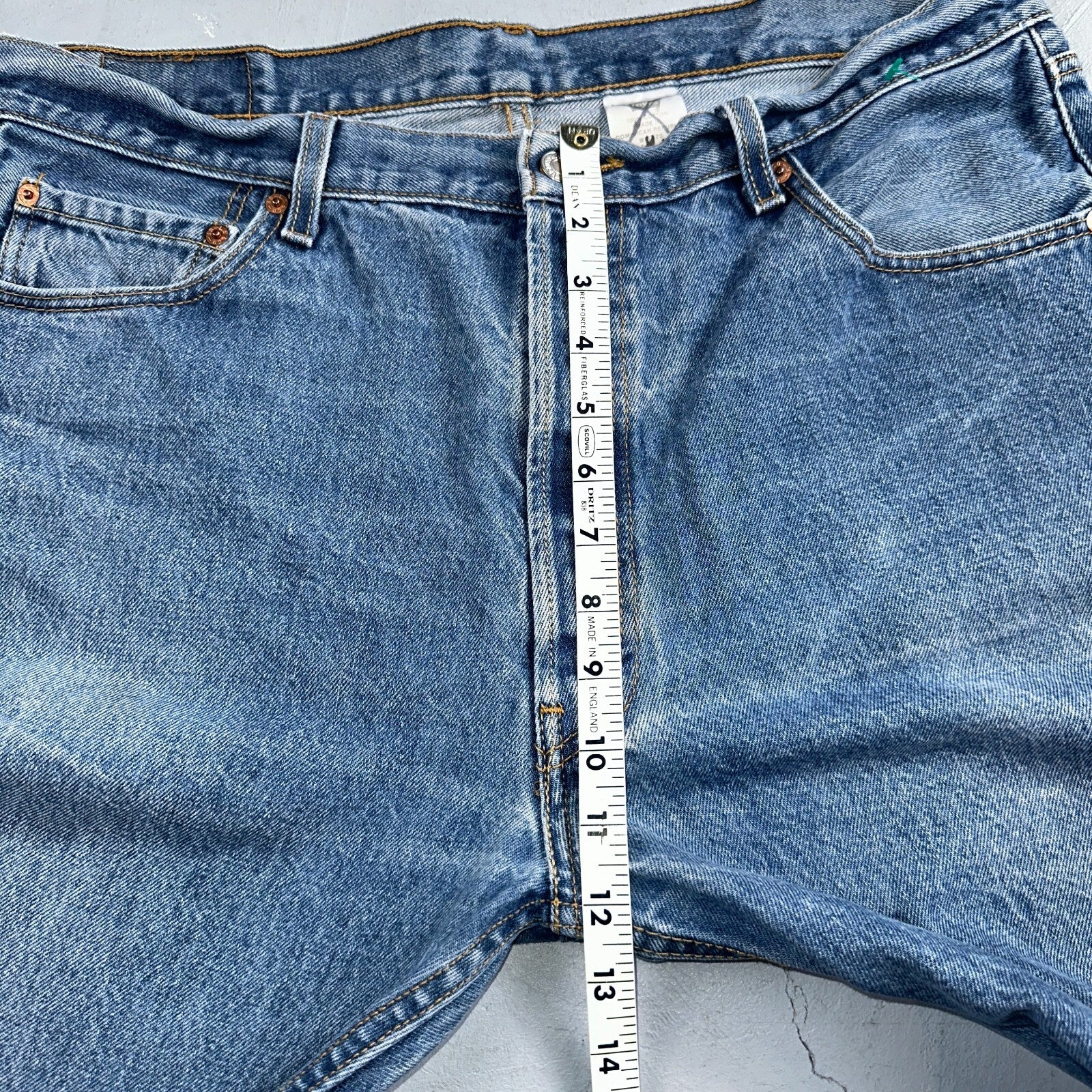 Levis 501 Vintage Y2K Mexico Straight Leg Jeans 38x32 90s Med Wash Act 36x28