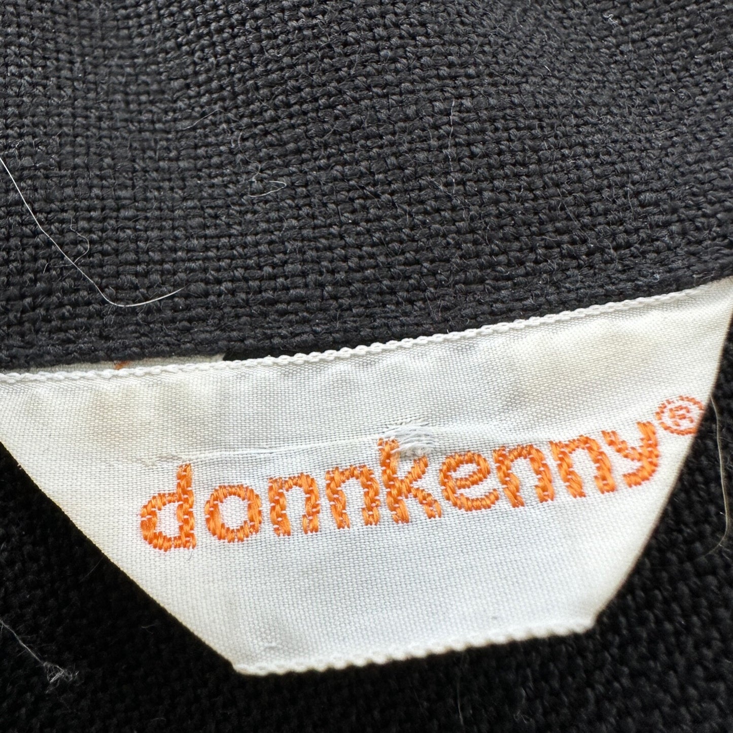 Vintage 90s DonnKenny Cardigan Sweater Jacket Black Bell Sleeves M Button Up