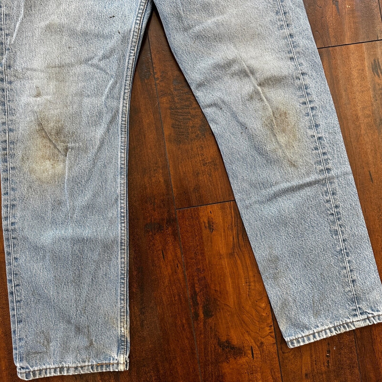Levis 501 Vintage 90s Straight Leg XX Columbia Jeans 33x30 Light Wash Act 30x29