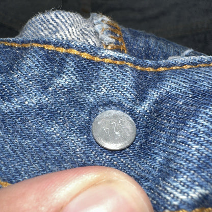 Levis 501 Vintage 80s USA XX Straight Leg Jeans Blue Light Wash 36x40 Act 32x29