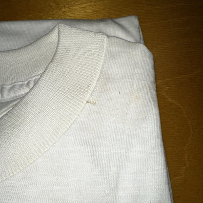 1970s JCPenney Vintage White Blank T Shirt Mens Rockabilly Lot Of 6 Pack 60s 70s