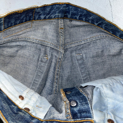 Levis 501 Vintage Y2K Europe Straight Leg Jeans 32x30 90s Med Wash Act 30x29