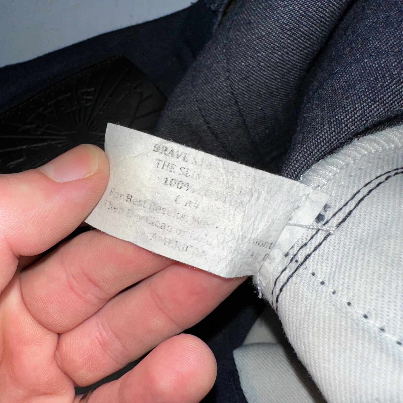 Brave Star Jeans Mens 34 Blue Selvedge Cone Denim Dark Wash Slim Straight USA