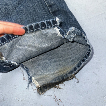 Ariat Jeans Mens 30 X 34 Blue Denim Rebar M4 Relaxed Boot Cut Workwear Country