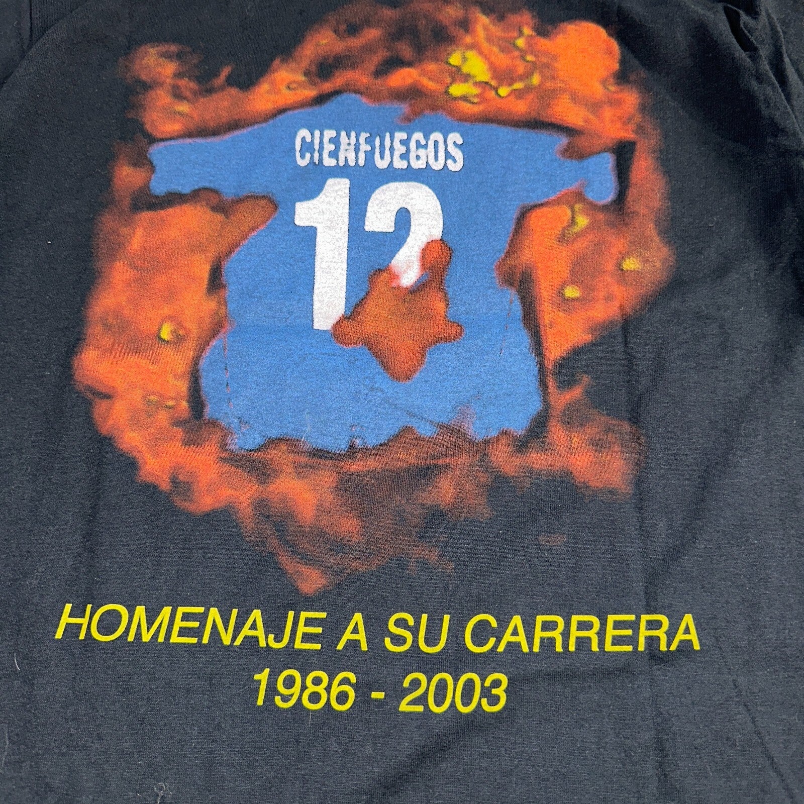 Vintage Y2K Soccer LA Galaxy Futbol Mauricio Cienfuegos MLS T Shirt 2003 Medium