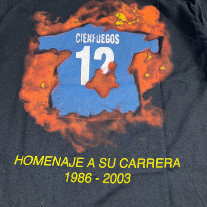 Vintage Y2K Soccer LA Galaxy Futbol Mauricio Cienfuegos MLS T Shirt 2003 Medium