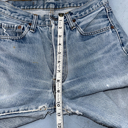 Levis 501 Vintage 80s Redline Selvedge USA XX Jeans Light Wash 66 Act 27x31