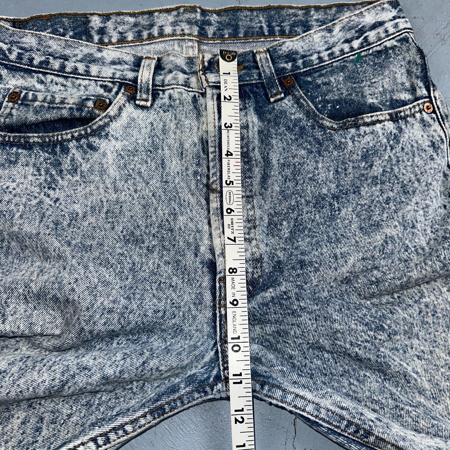 Levis 501 Vintage 80s USA XX Straight Leg Jeans Blue Acid Wash 32x34 Act 31x33