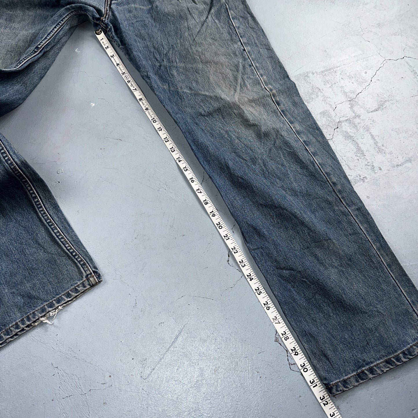 Levis 501 Y2K XX Straight Leg Jeans Blue VTG Med Wash 38x36 Act 38x32