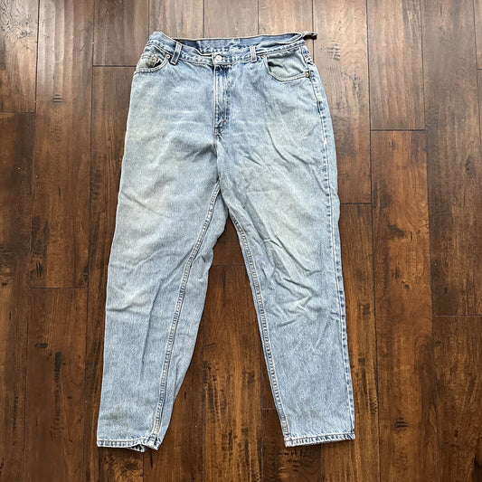 Levis 550 Jeans VTG Womens High Rise Light Wash Relaxed 90s USA 31x29