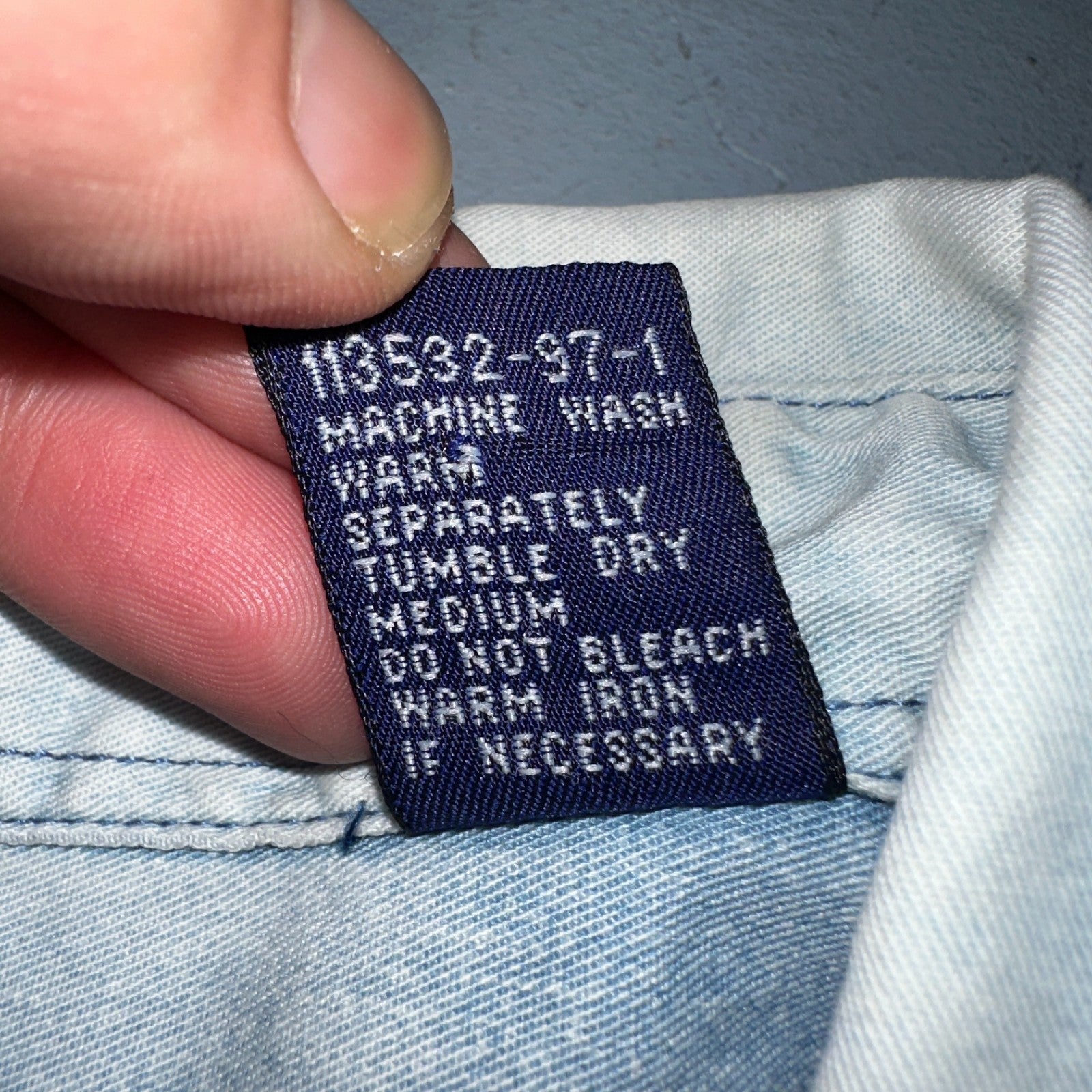 Gap 90s VTG Denim Shirt Mens XL Blue Cotton Casual Standard Button Up Faded