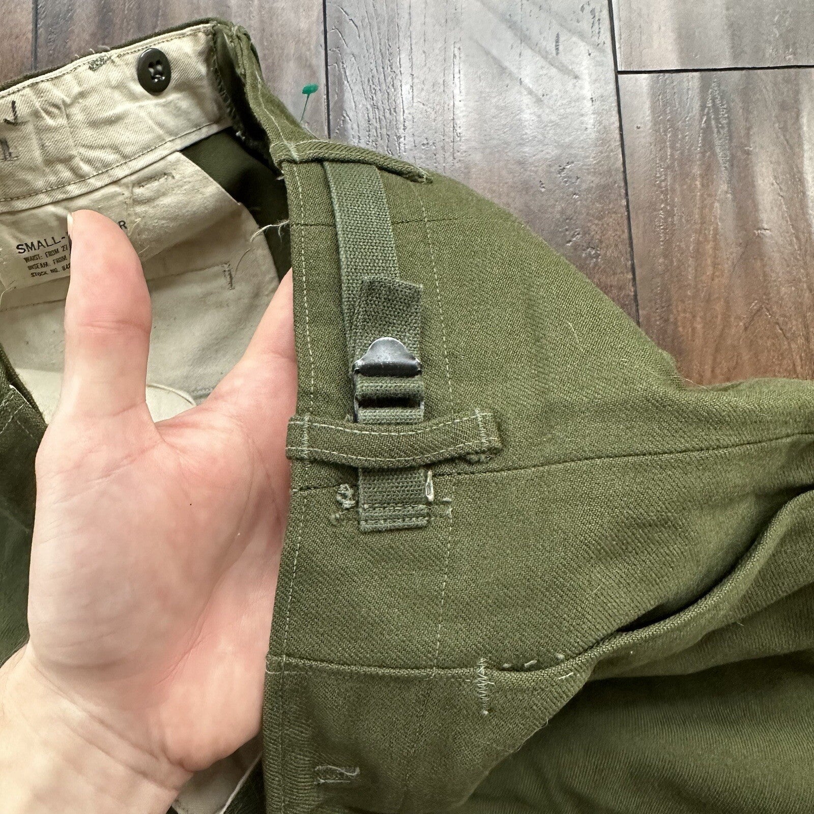 Original 1951 Dated Wool OG-108 Trousers 31x29 Military Pants Not HBT WWII WW2