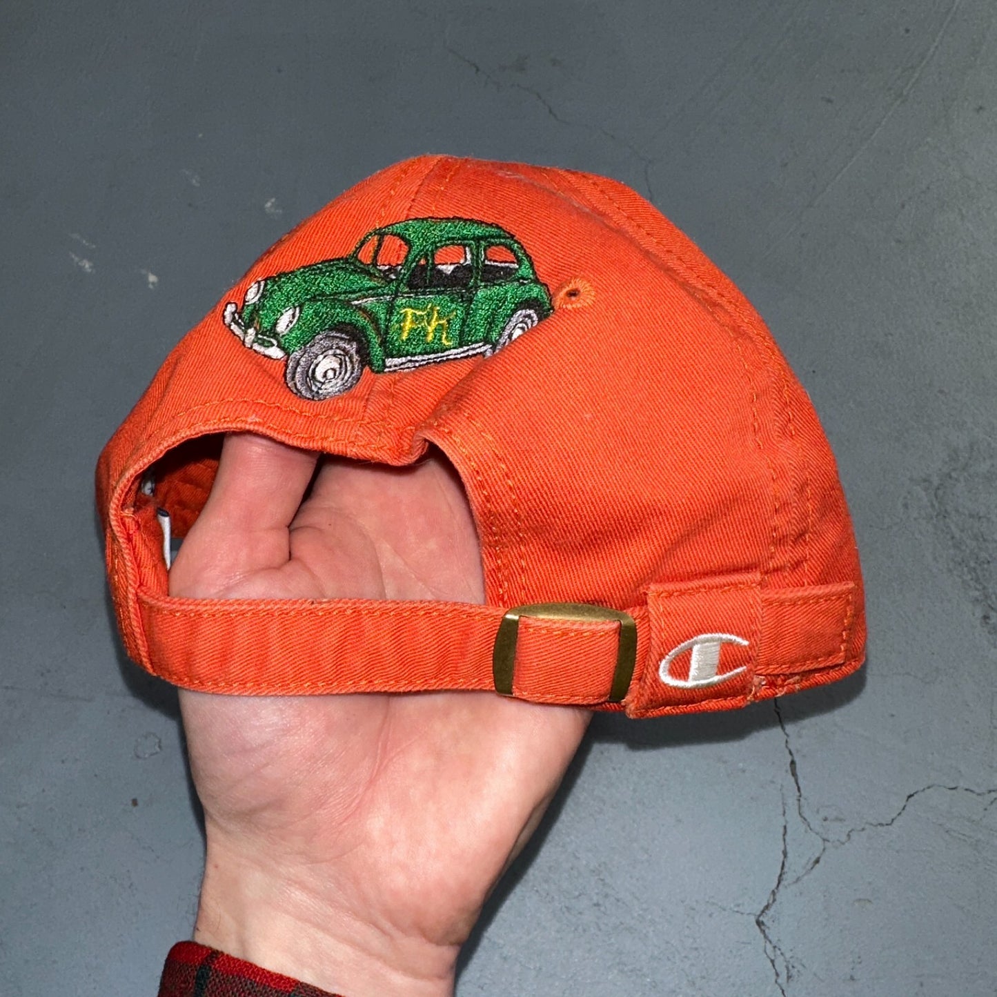 Champion Deer Vintage Trucker Hat Knothead Outfitter Hunting Orange Baseball