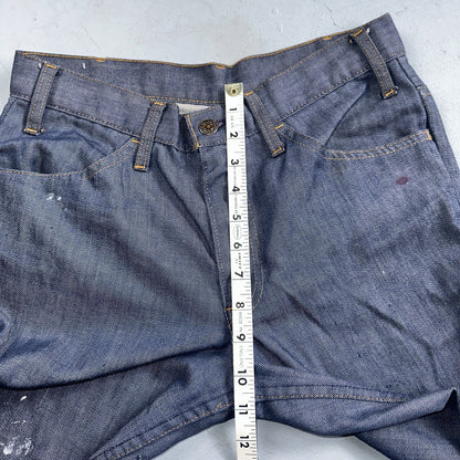 Levis 684 Orange Tab VTG Big Bell Dark Wash Bell Bottom Flare Jeans Sz 29x32