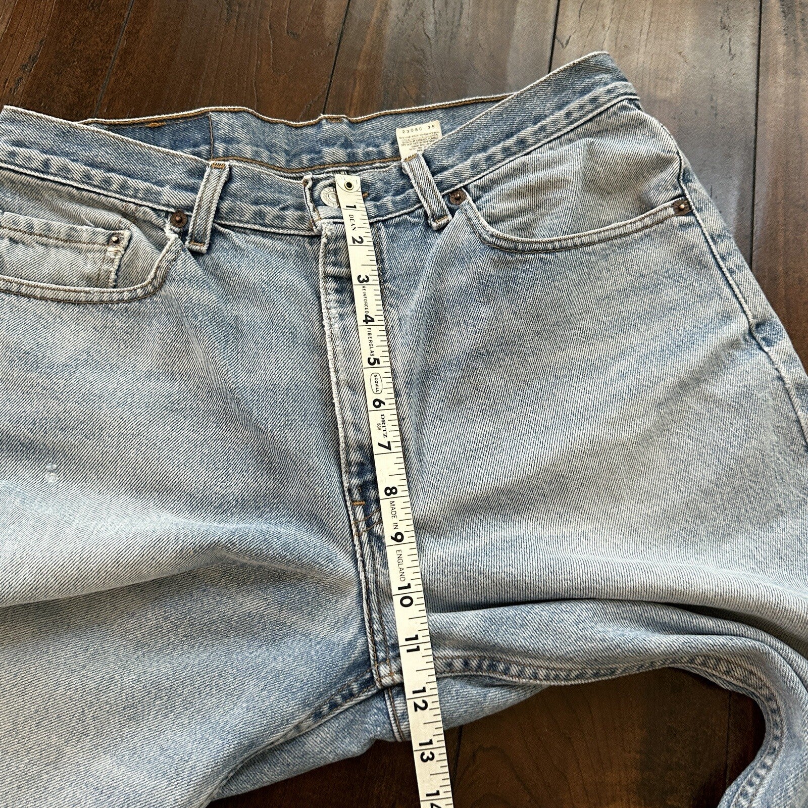 Levis Jeans Mens 34x30 Blue Relaxed Fit Straight Leg VTG 501 Denim Y2K 90s 32x26