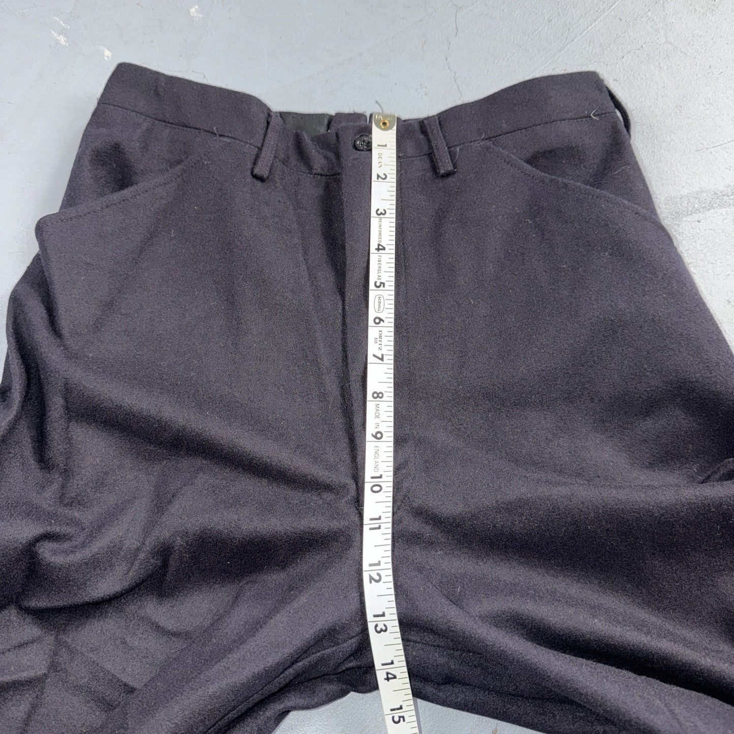 VTG 40s WWII US Naval Clothing Factory Wool Sailor Pants Navy 30L Bell Bottoms