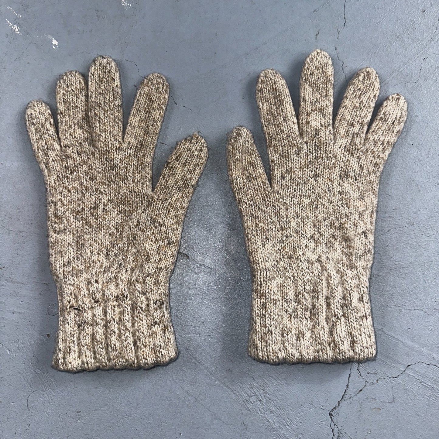 Eddie Bauer Wool Gloves Small Med Charcoal Black Gray Winter VTG Made In USA