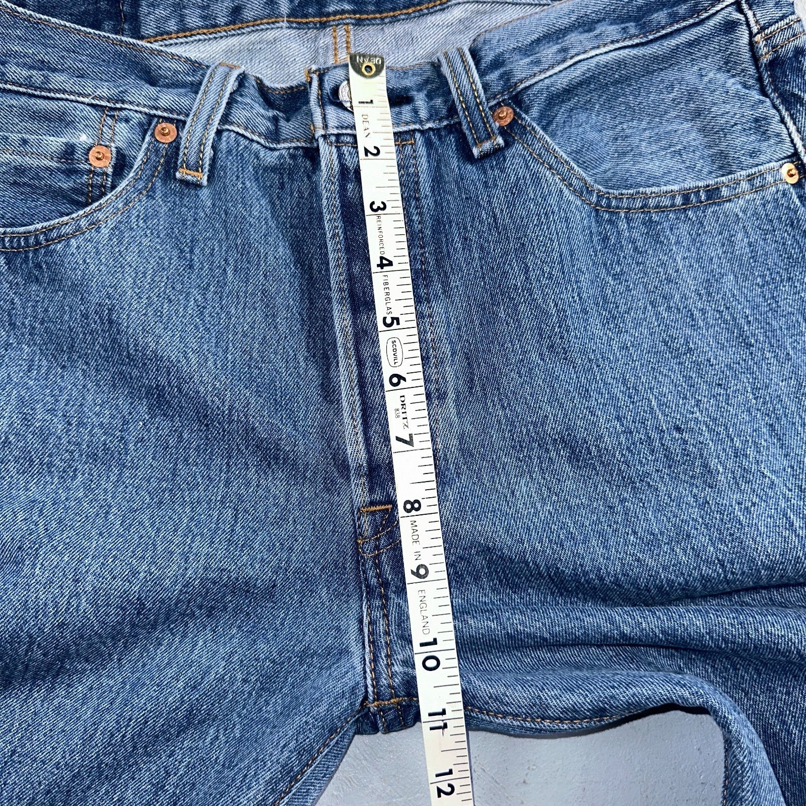 Levis 501 Vintage Y2K XX Straight Leg Jeans 32x32 Med Wash 2000s Act 32x31