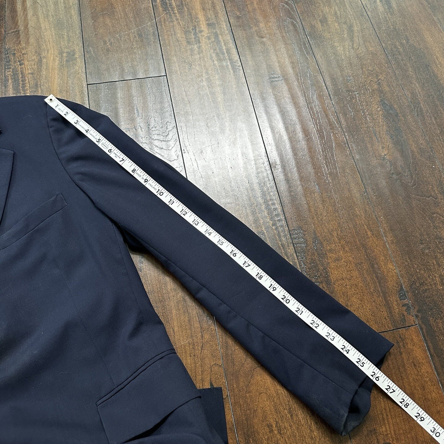 1960s 1970s Navy Oregon Sport Jacket VTG Mens Suit 42 33x33 Rockabilly Classy