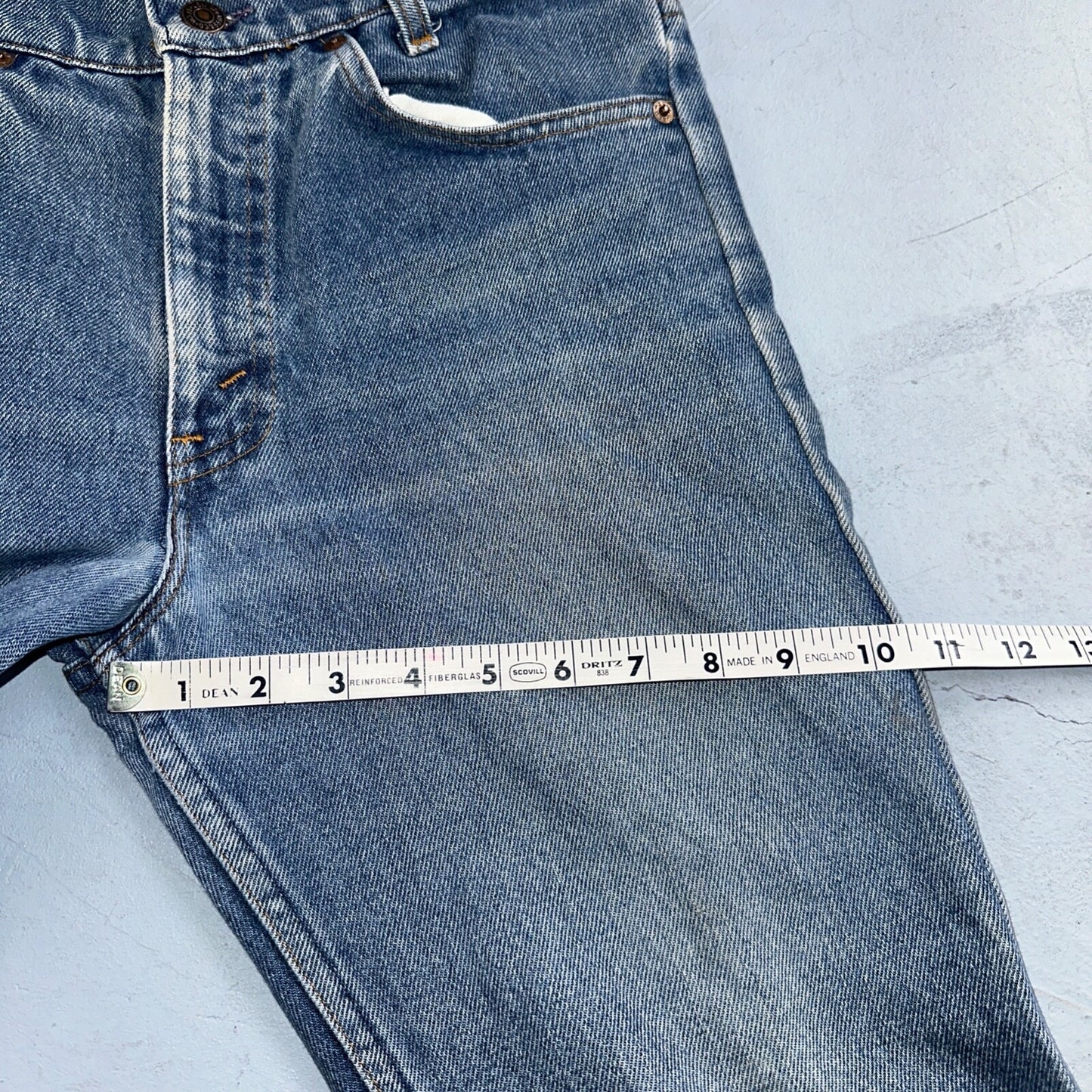 Levis 716 Vintage 80s USA Orange Tab Bootcut Flare Blue Bell Bottom Jeans 29x27