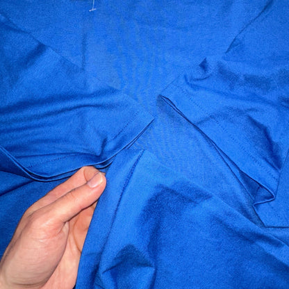 Hanes Blank 80s 90s Lot of 2 VTG T Shirt Single Stitch No Print or Graphic Blue