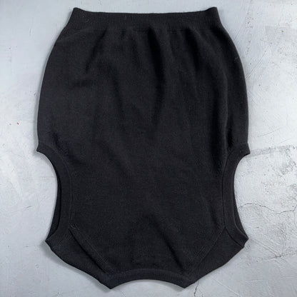 Paul Stuart V Neck Mens Sz XL 100% Cashmere Pullover Sweater Vest Black Scotland