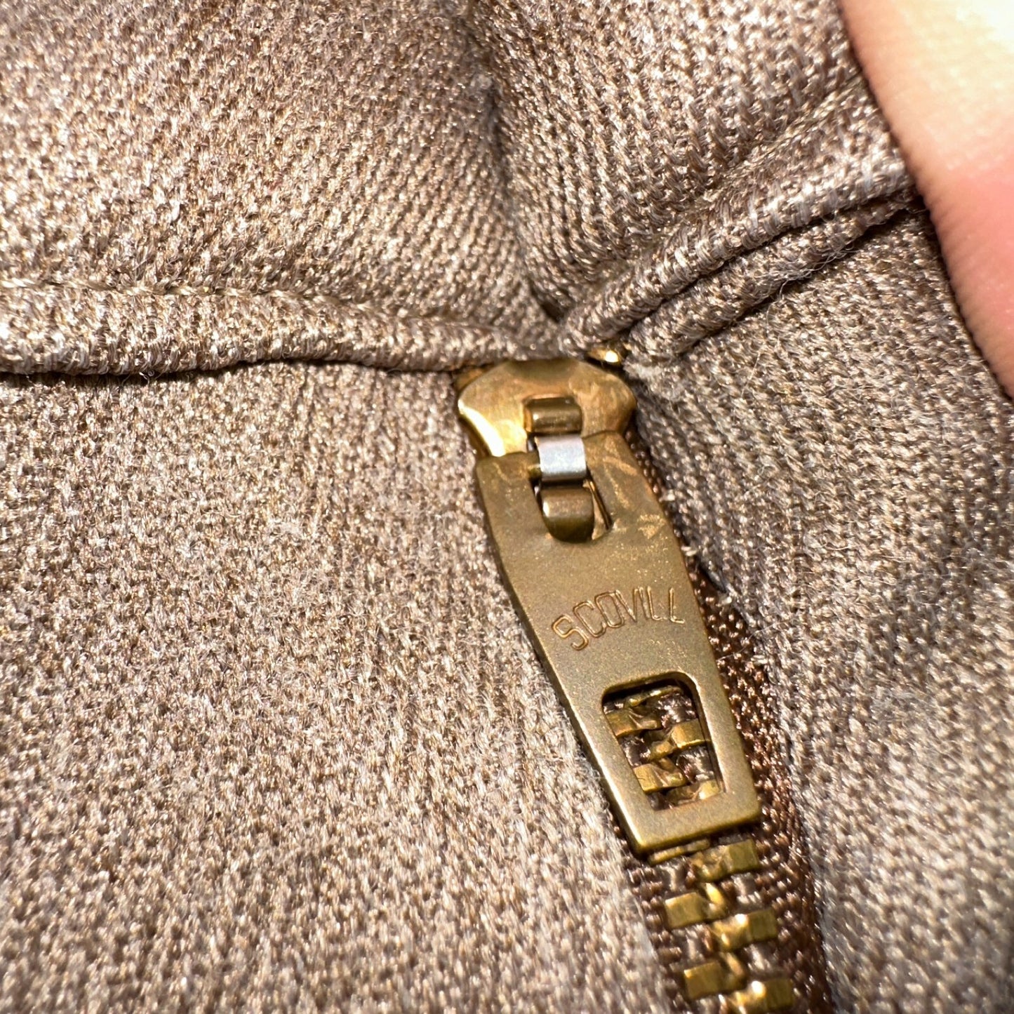 Levis 70s USA 517 36x30 Bootcut Pants Brown Polyester Slacks Vintage 35x30