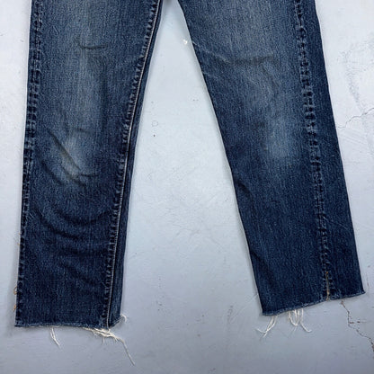 Vintage LEVIS 505 Jeans Big E 1960s Denim 28x28 USA 60s 501 502 Talon Zipper