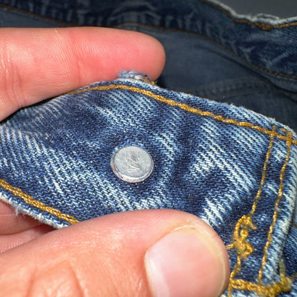 Levis 501 Vintage 80s USA XX Straight Leg Jeans Blue Light Wash 31x34 Act 30x32