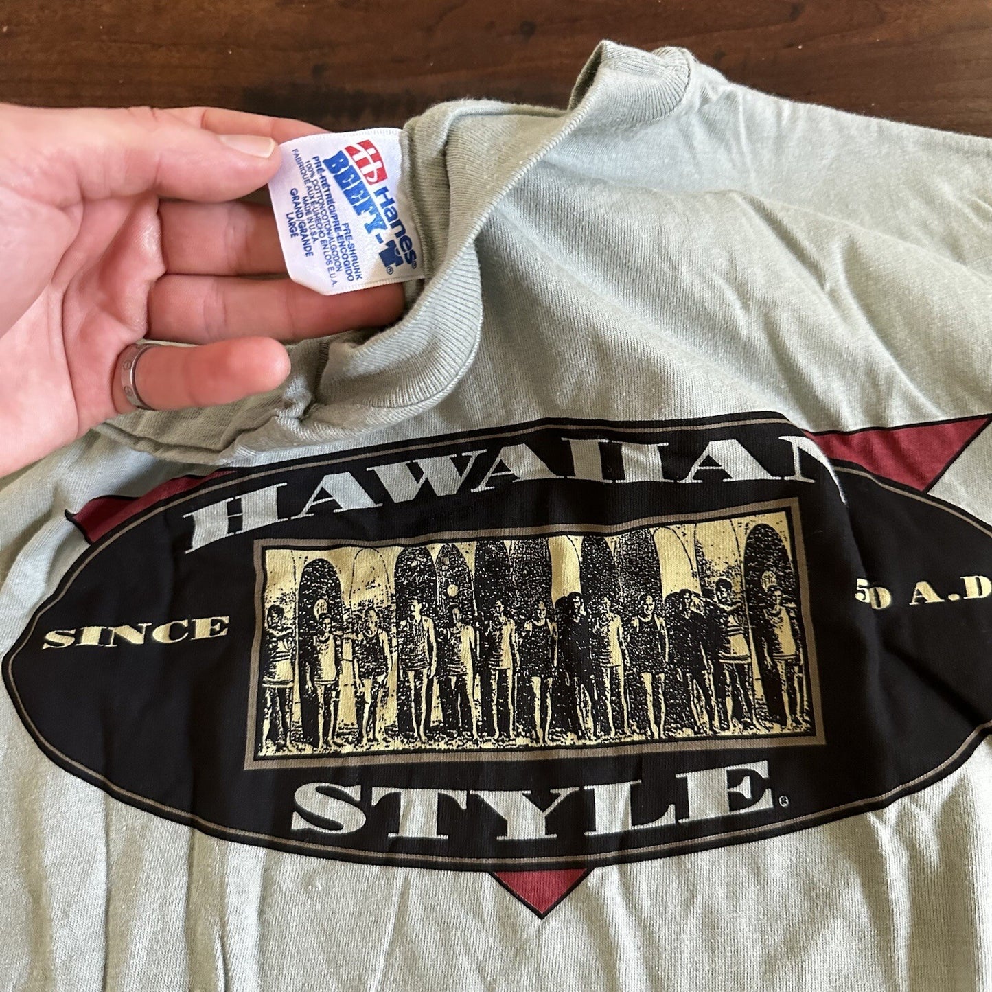 Vintage Hawaiian Style 80s T-Shirt USA 90s Rare Rap Hawaii Aloha Single Stitch