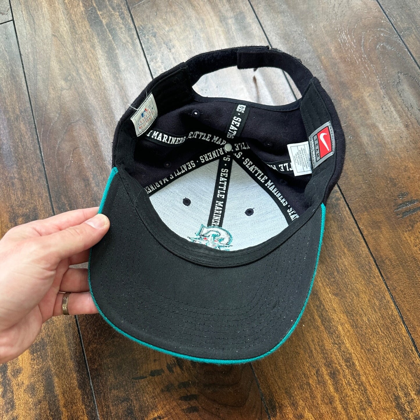 Nike Seattle Mariners VTG Hat Cap Snapback Y2K Team Wool