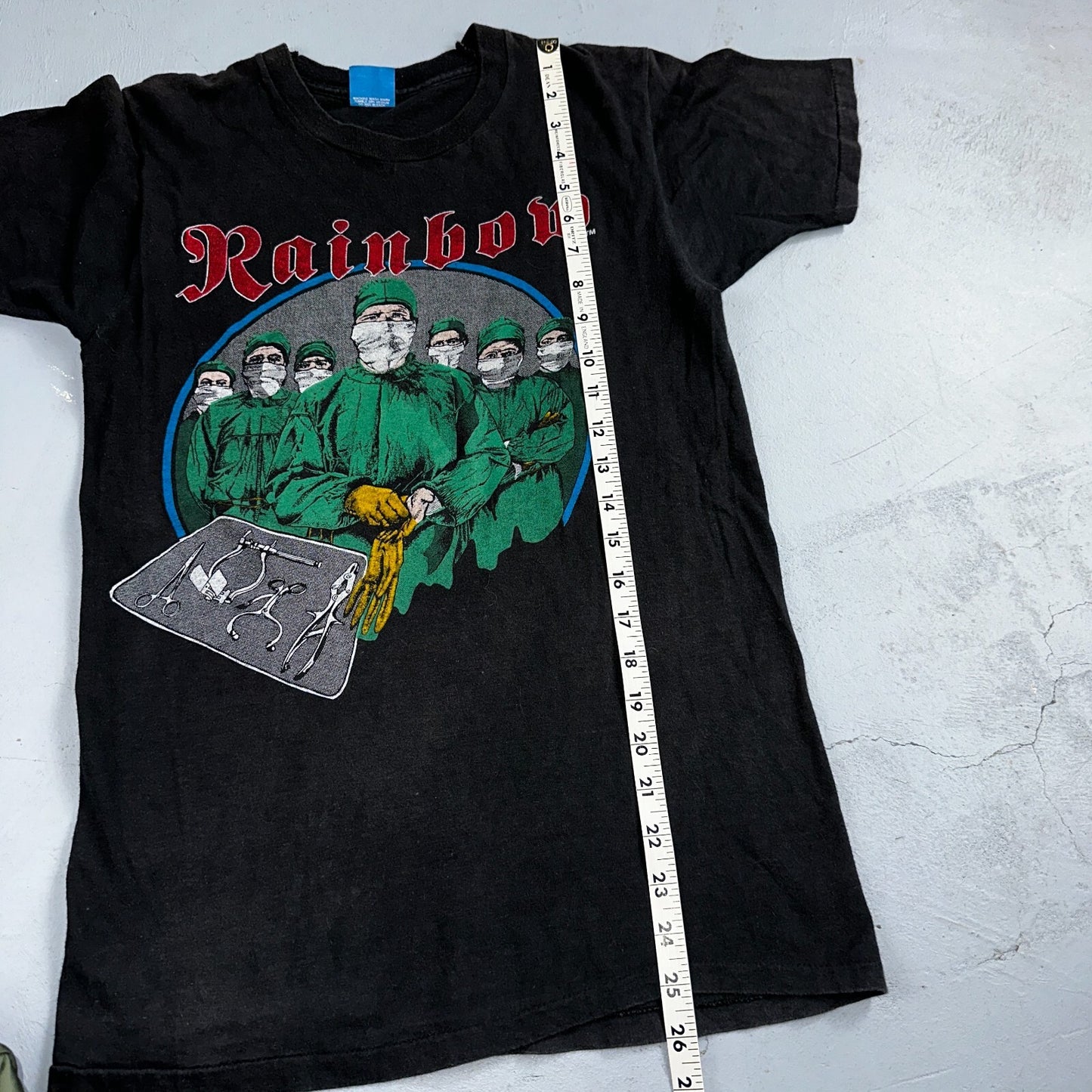 Rainbow Difficult Cure Tour 1981 Vintage Concert T Shirt Promo Doctor Music Band