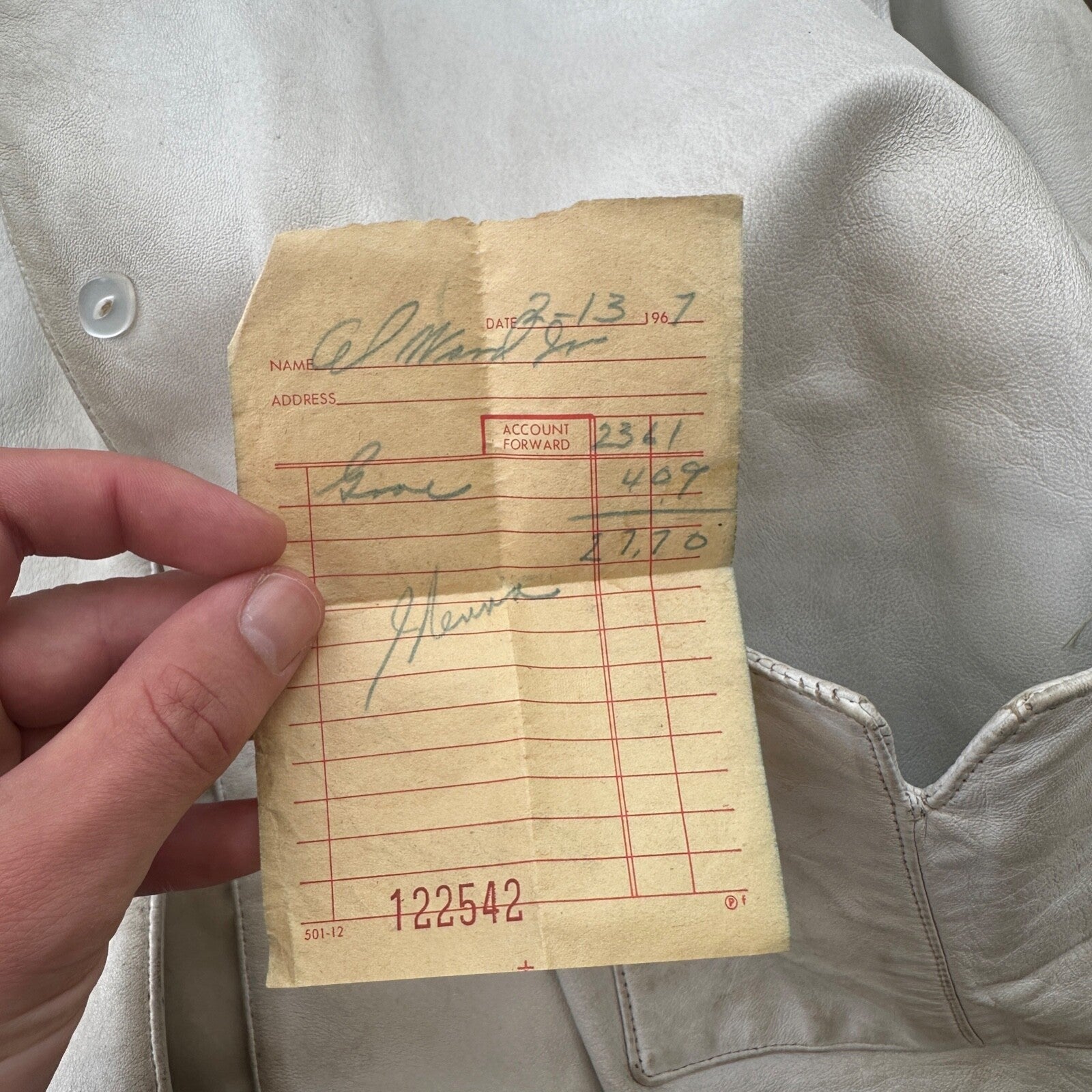 VTG White Leather Western Rancher Jacket 1960s Rockabilly Unisex 60s 50s Button