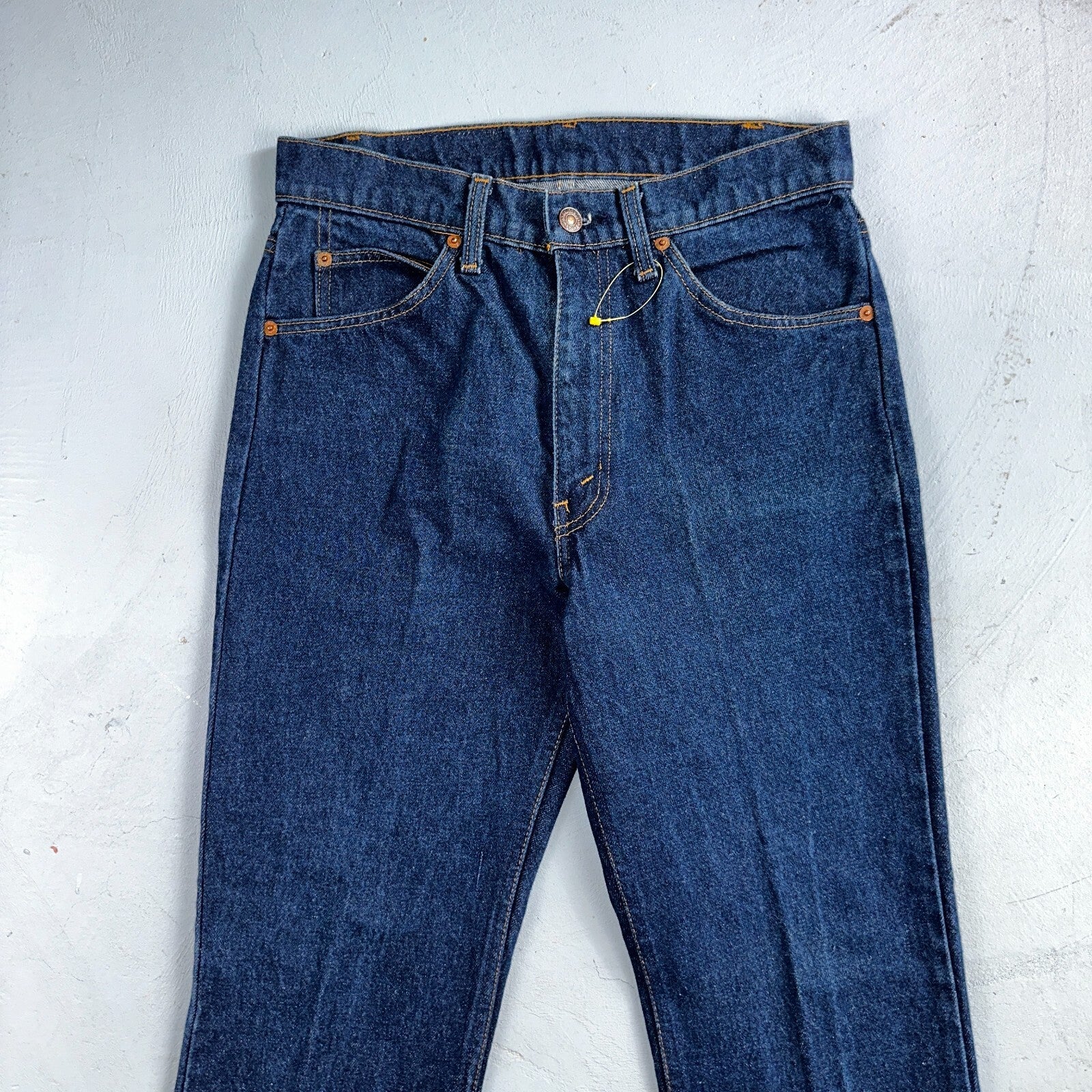Levis 505 Vintage 80s USA Orange Tab Jeans 30x34 Blue Dark Wash 501 Act 29x28