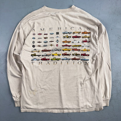 American Tradition Cars VTG T Shirt Y2K 2000s Pick Up Trucks Classic Dodge Ford