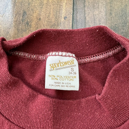 Nike 1983 Cascade Run Off T Shirt Vintage Geisha 80s Maroon Marathon Oregon Tee