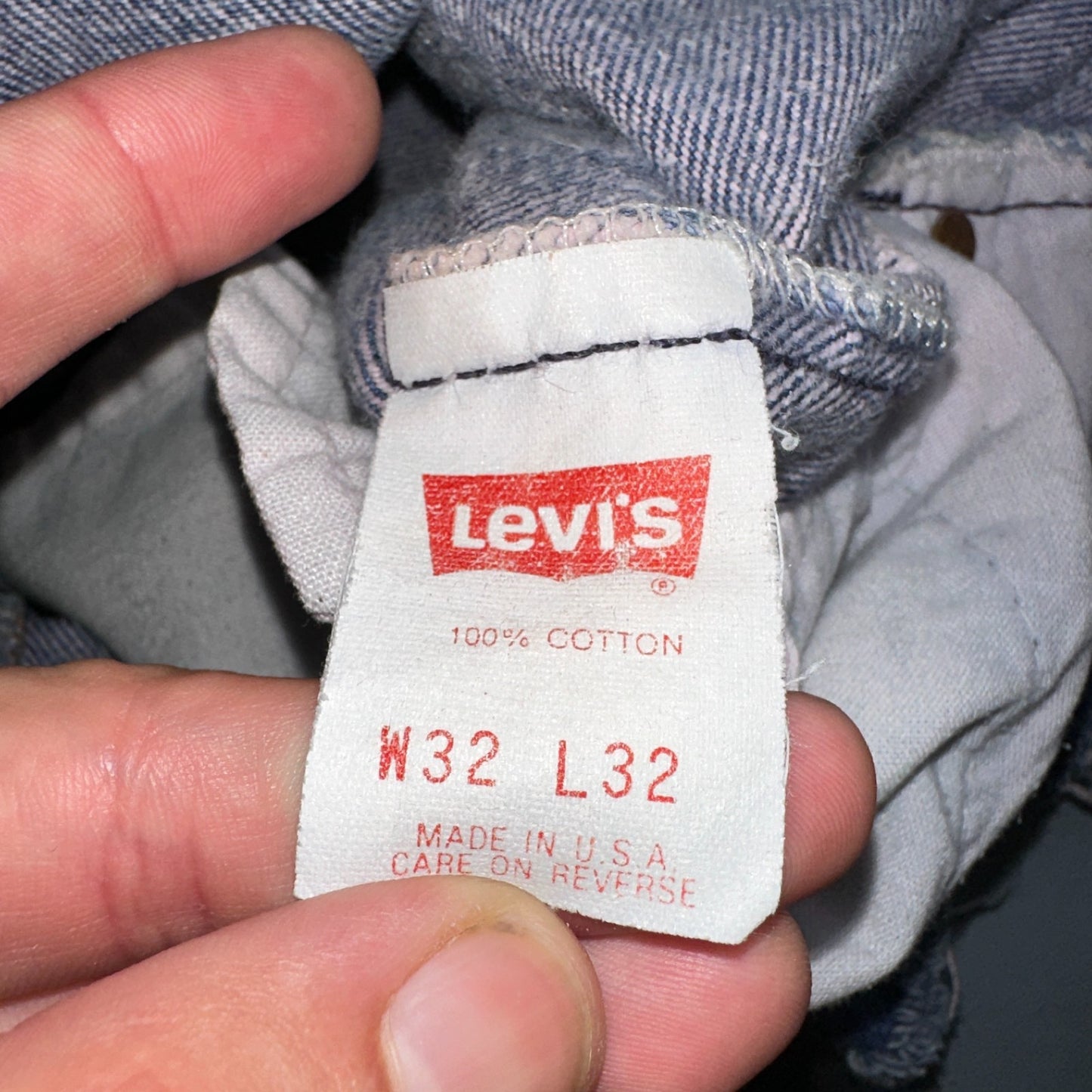 Levis 501 Vintage 80s USA XX Shorts Cut Off Blue Light Wash 32x32 Act 31x6