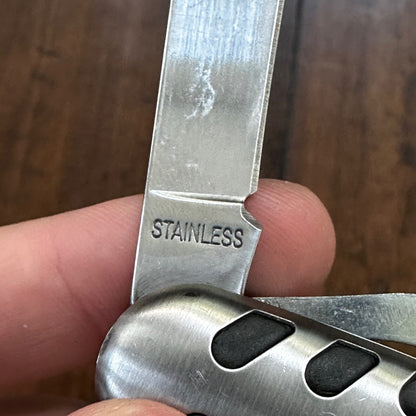 VINTAGE MYRON SWISS STYLE FOLDING MULTI TOOL POCKET KNIFE SOFT TEST INC