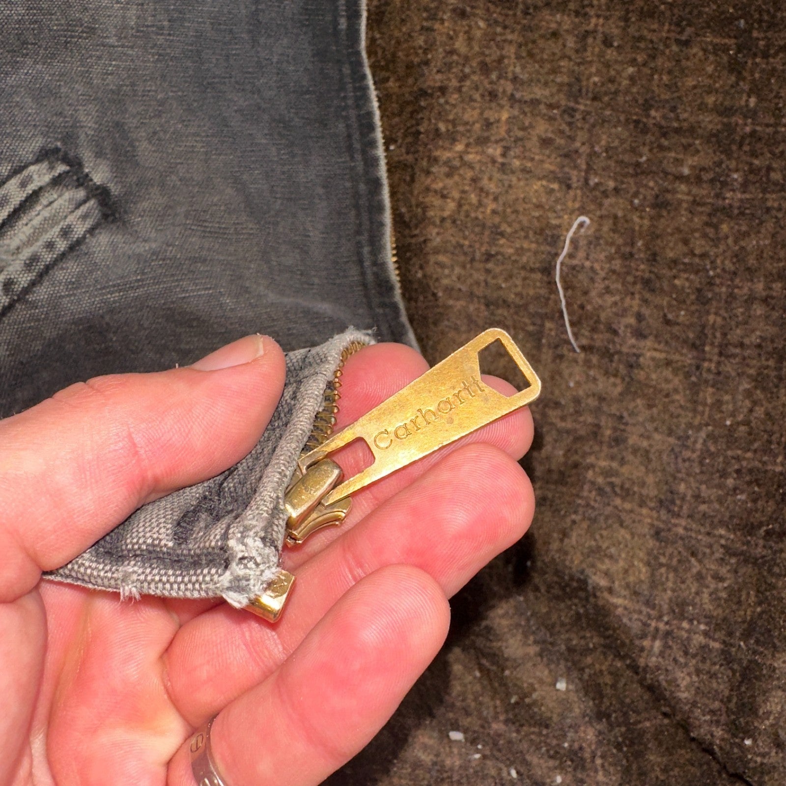 Carhartt VTG Detroit Jacket Men's 2XL Lined Blanket Workwear J97 BLK Thrashed